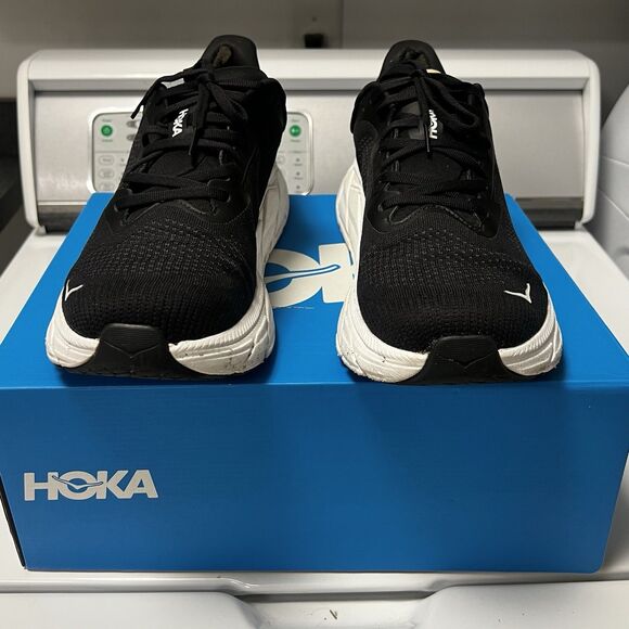 Hoka One One Men’s Size 12D Black/White Running Low Top Sneakers  athletic Shoes main image 9
